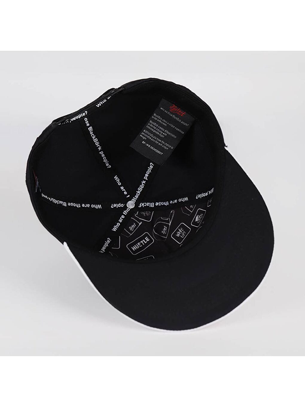 Kartal Logolu Beyaz-Siyah Hip Hop Şapka-5