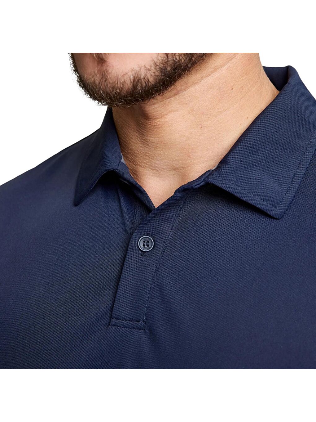 Lacivert Tech Pique Polo Ss Erkek Mavi Tişört-2