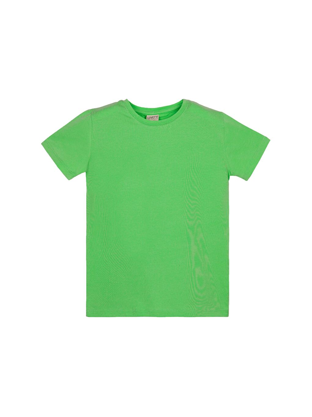 Fıstık Yeşil Unısex Sıfır Yaka Kısa Kollu Tişört