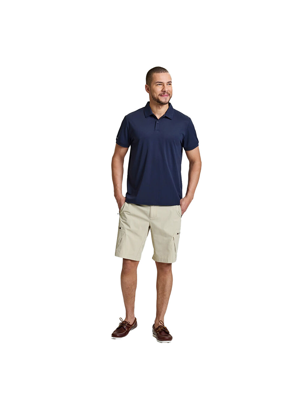 Lacivert Tech Pique Polo Ss Erkek Mavi Tişört-4