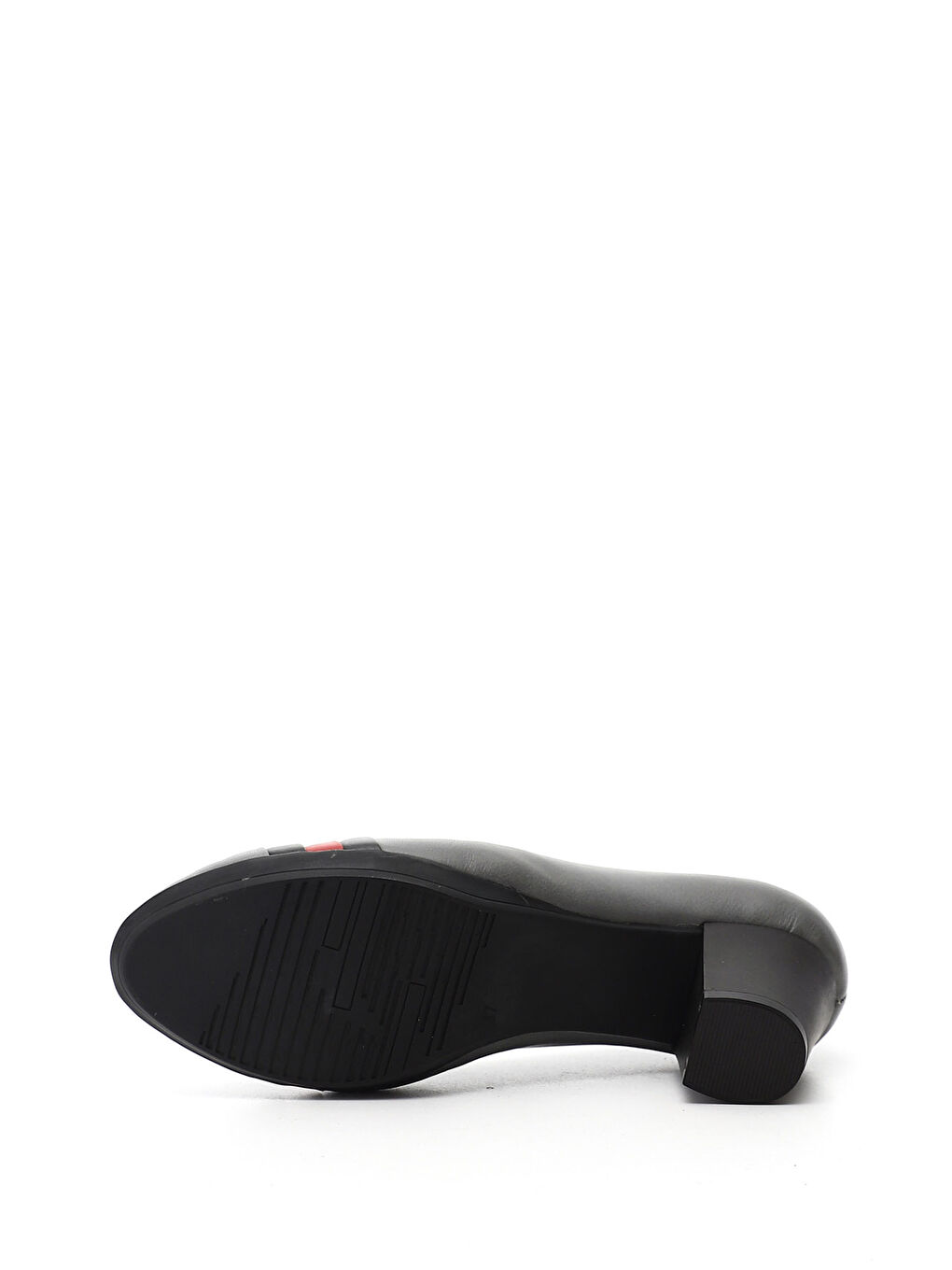 Gri Kadın GRİ Kalın Topuklu Hakiki Deri Ayakkabı-3