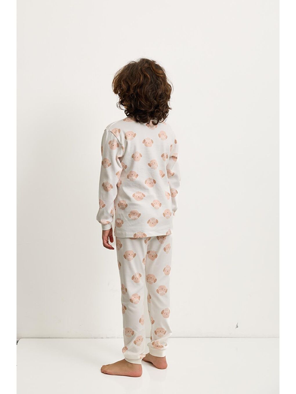 Karışık Çocuk Kuzucuk Baskılı Pijama Takımı-2