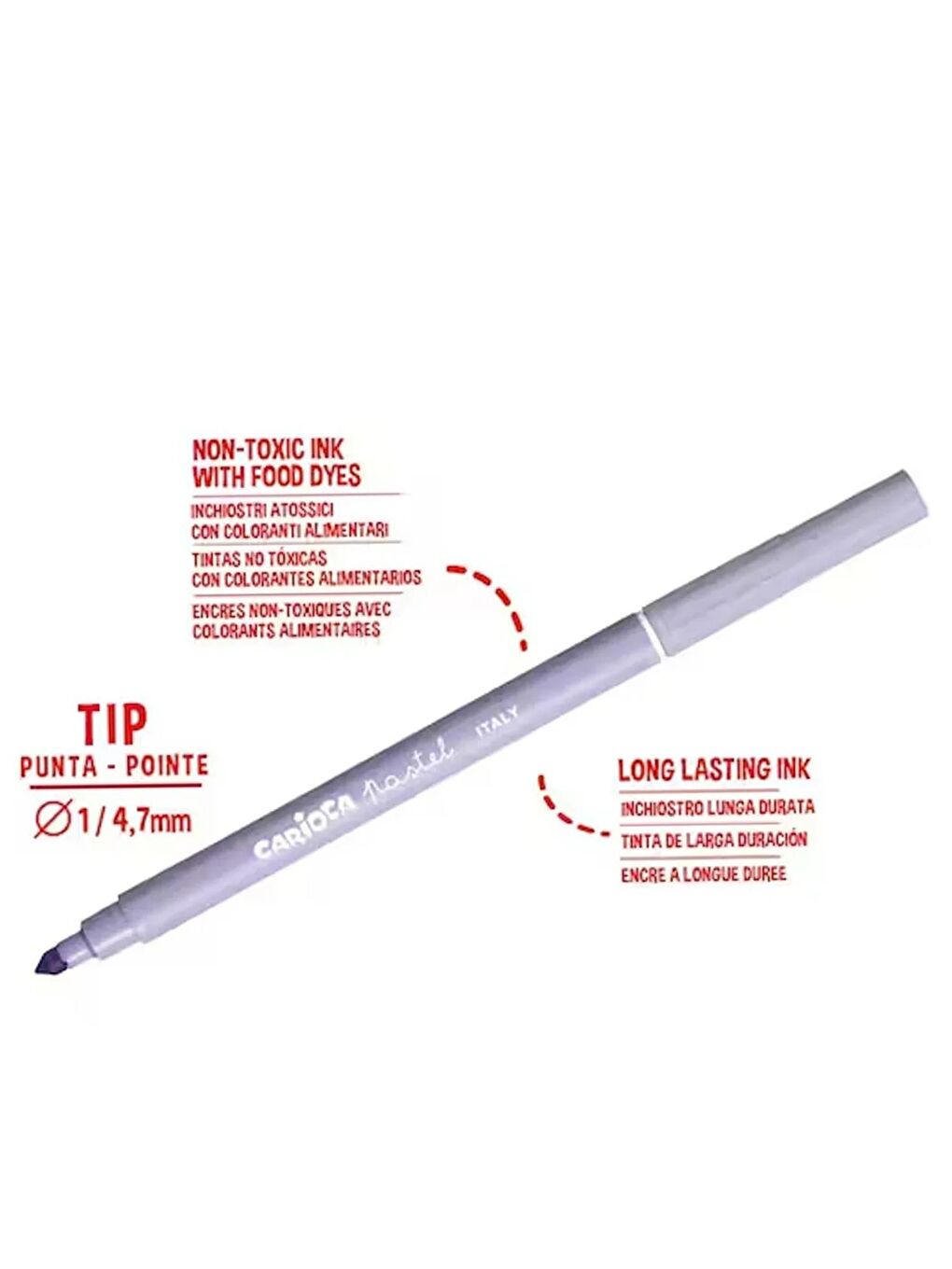 Pastel Süper Yıkanabilir Keçeli Kalem 8 Li 43032-5