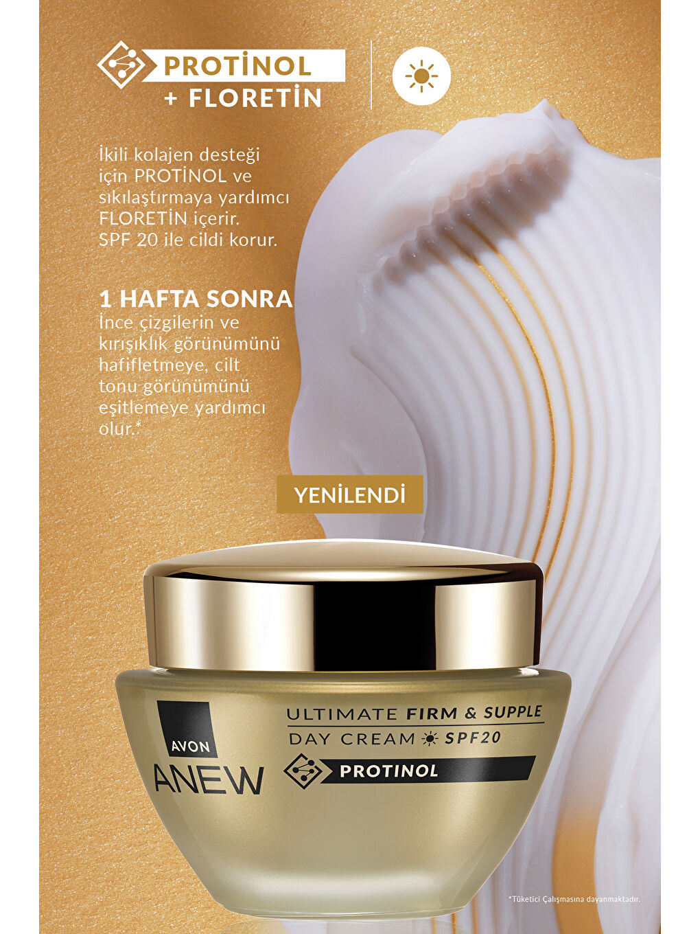 AVON Renksiz Anew Ultimate Firm & Supple Gündüz Kremi SPF20 50 Ml. Üçlü Set - 4