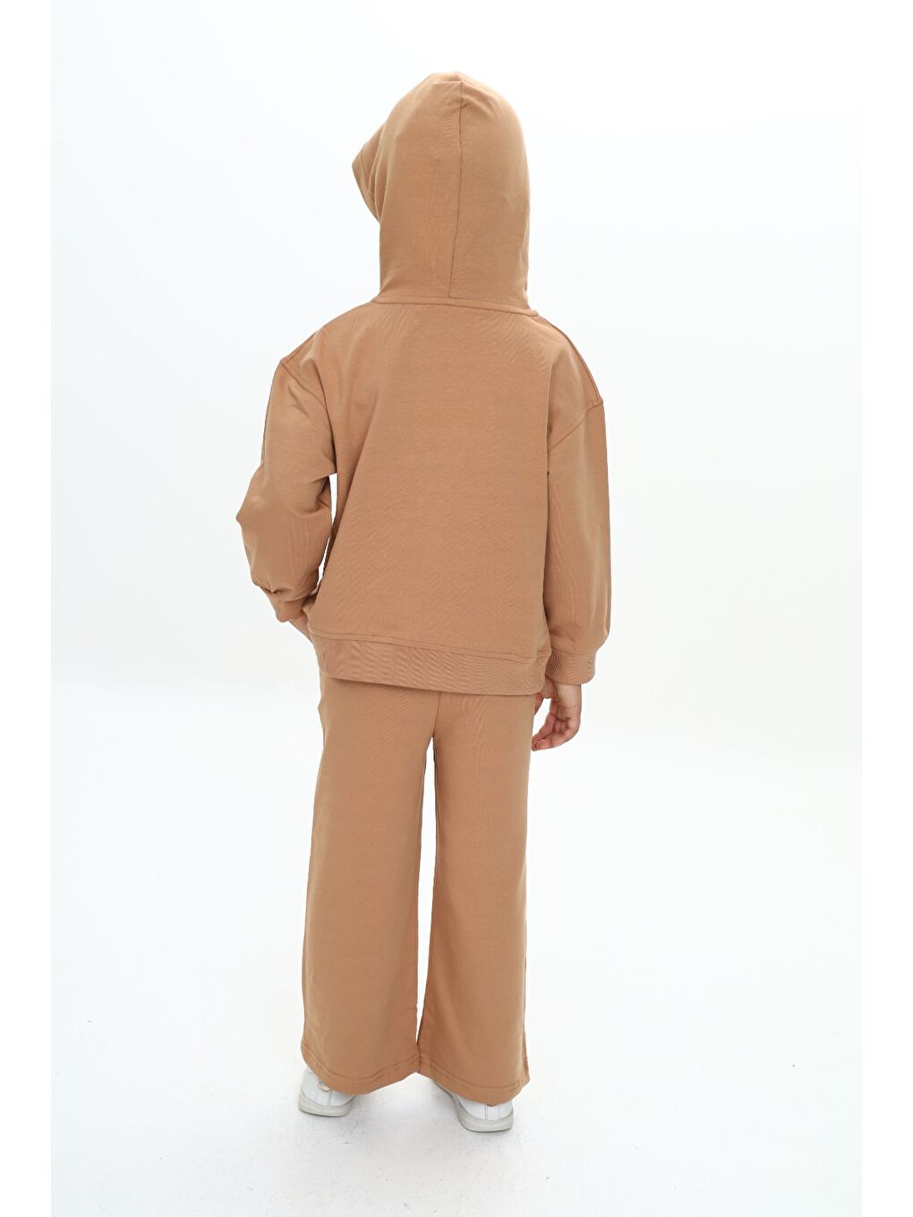 Kahverengi Kız Çocuk Baskılı Eşofman Takım-3