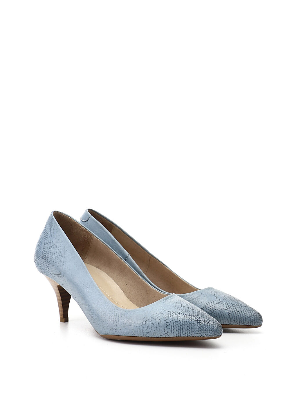 Mavi Kadın MAVİ Sivri Burun İnce Topuklu Hakiki Deri Stiletto-1