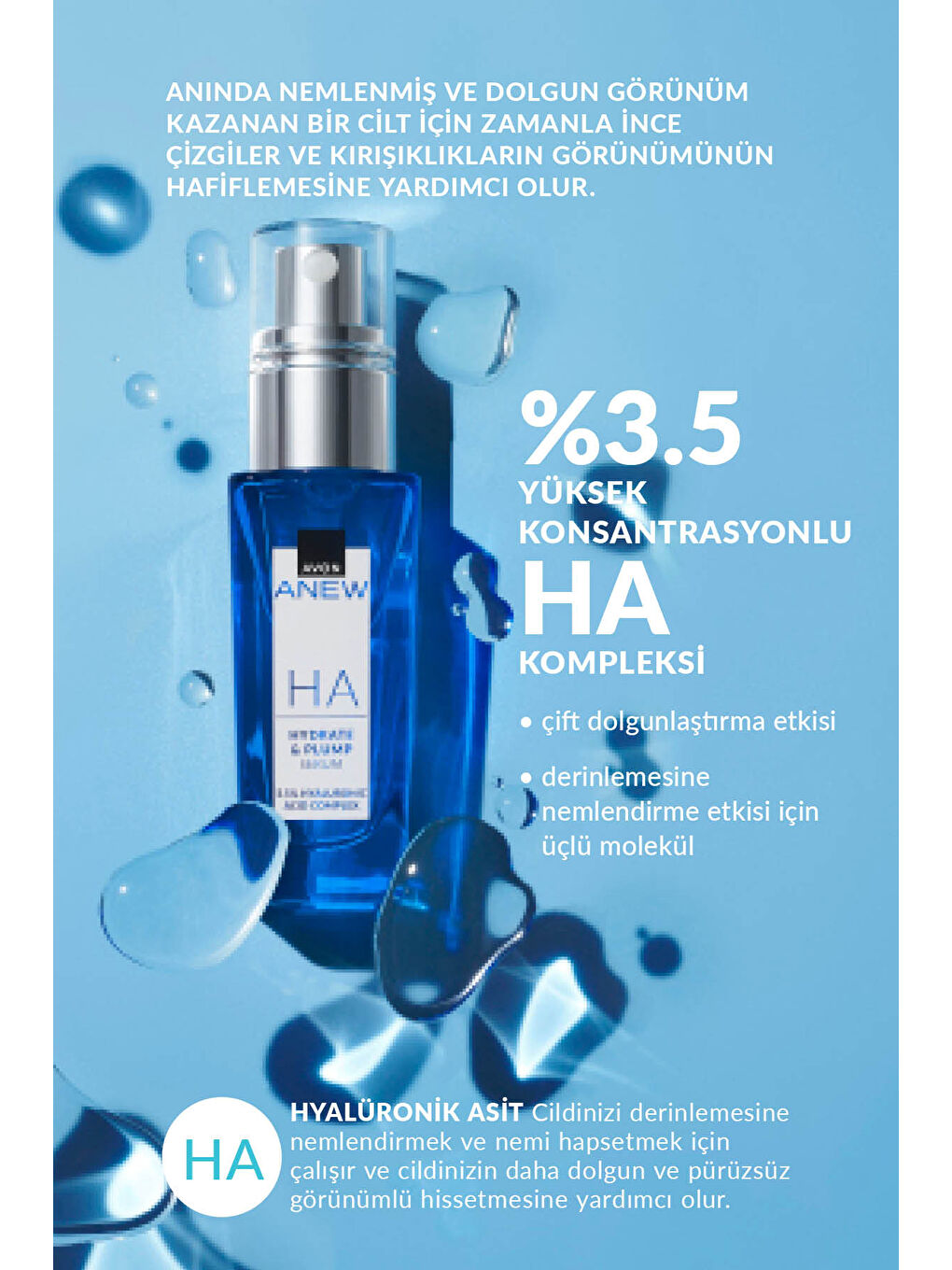 AVON Anew Hyalüronik Asit İçeren Dolgun Görünüm Veren Serum 30 Ml. İkili Set - 4