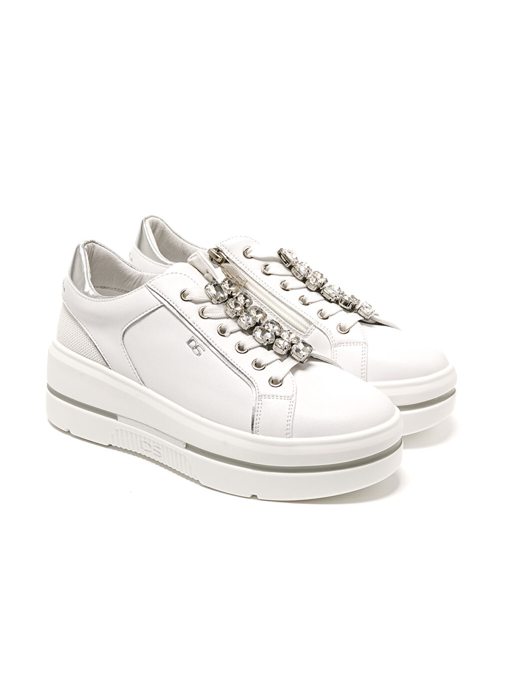 Beyaz Kadın Sneaker 185550DM TOMAIA 5550DM Bianco Argento-1