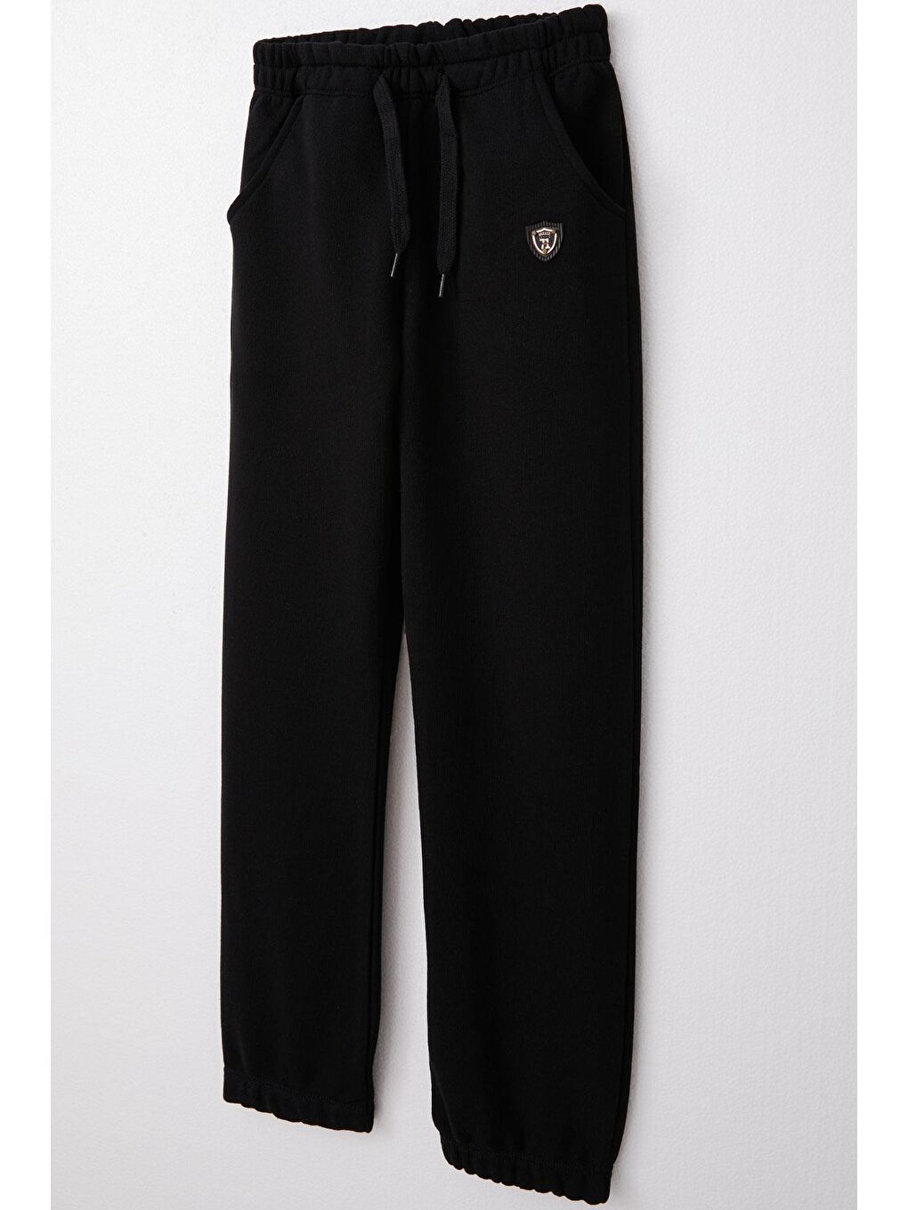 Erkek Çocuk Alt Bağcık Aksesuarlı Armalı Cepli Siyah (4-8 Yaş)-2