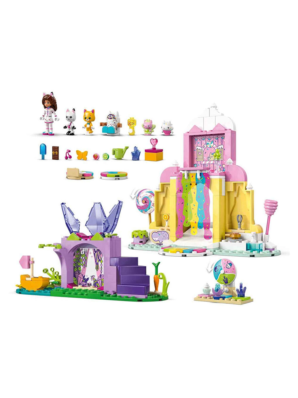 Gabby's Dollhouse Tatlı Şekerleme Dağı ve Kedi Bahçesi 11205-3