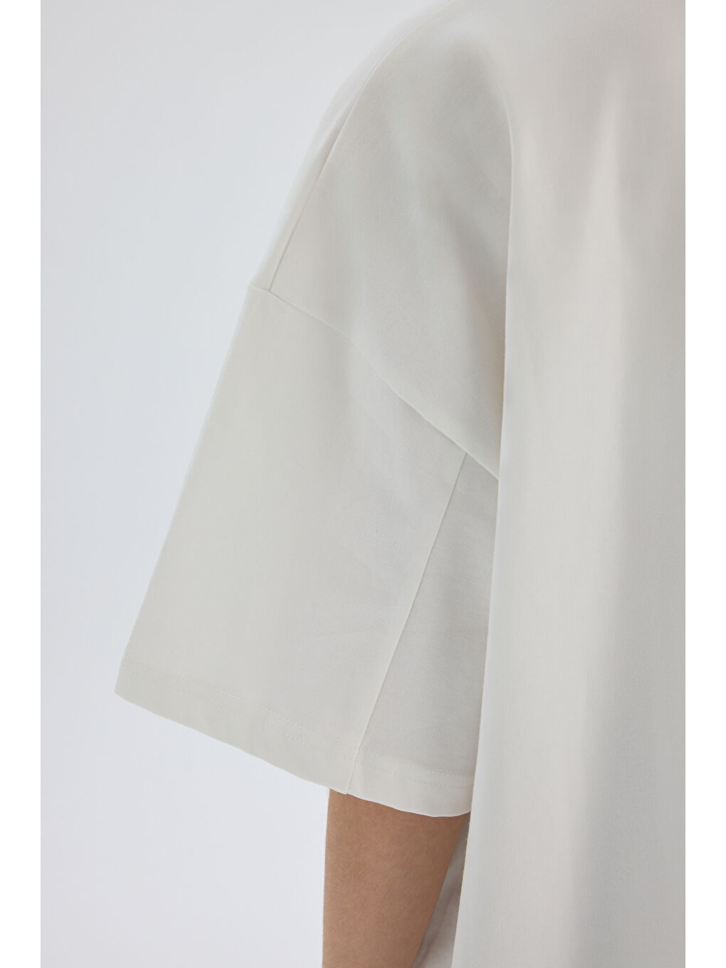 Doberman Pinscher Beyaz Oversize T-Shirt-7