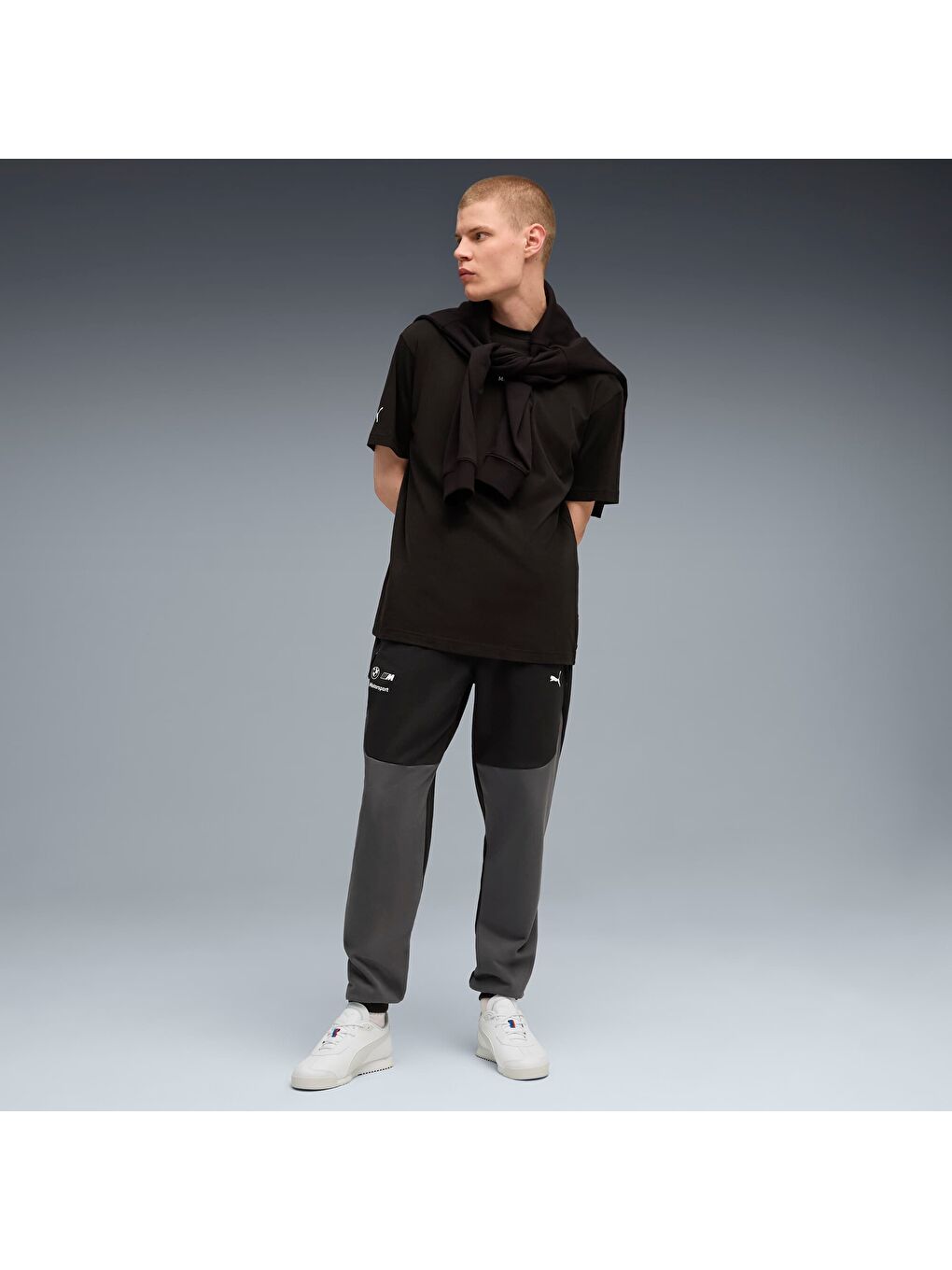 Siyah BMW M Motorsport PUMATECH Erkek Pantolon-1