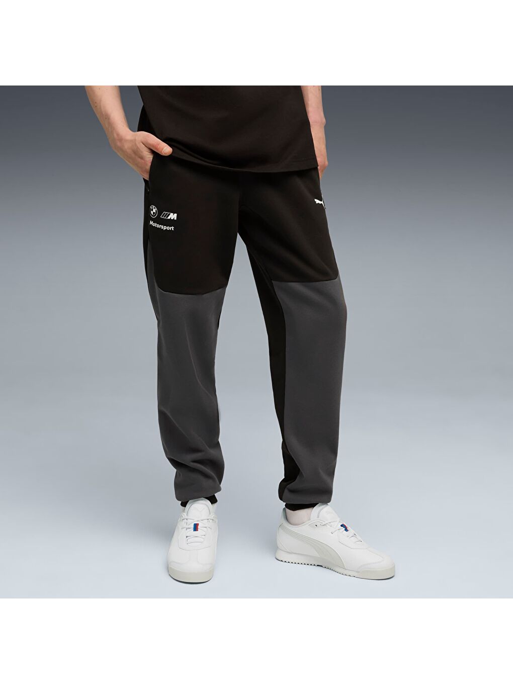 Siyah BMW M Motorsport PUMATECH Erkek Pantolon-4