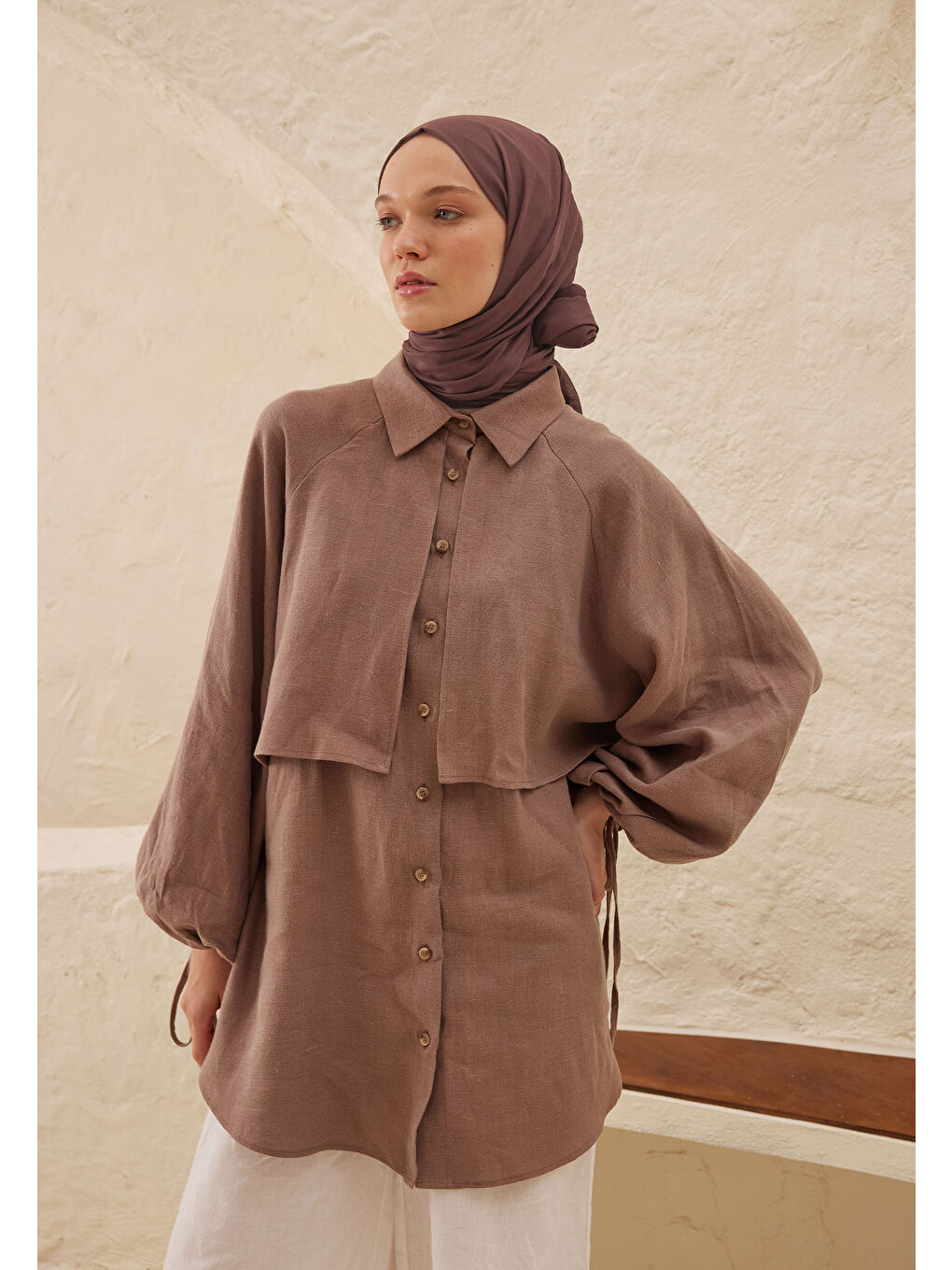 Pembe İnce Pamuk Vual Şal Sümbül-2