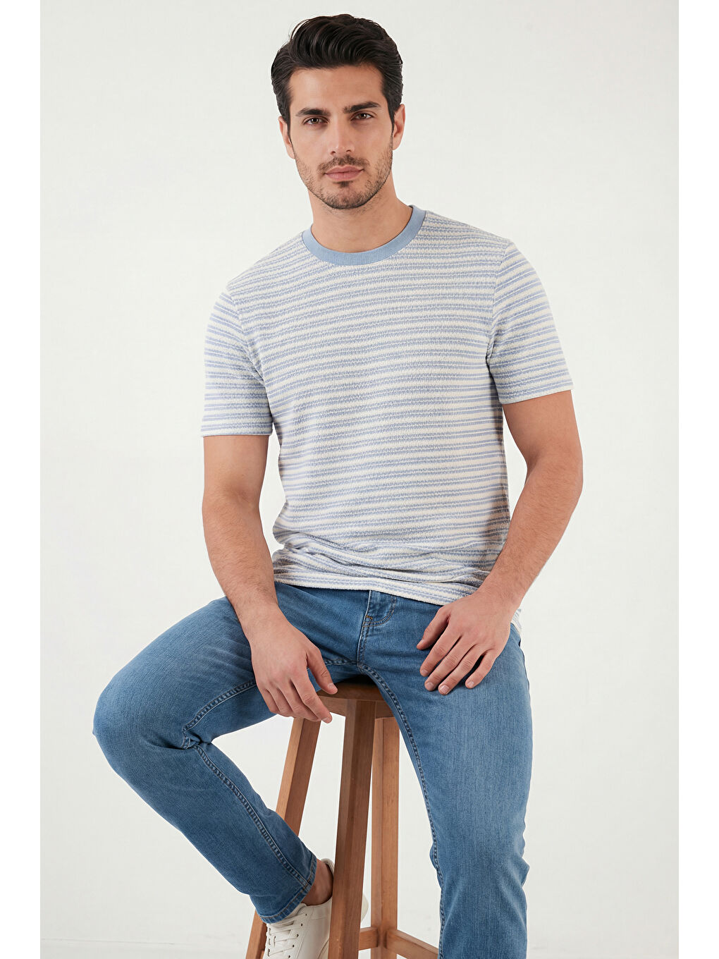 Mavi Pamuklu Regular Fit Bisiklet Yaka T Shirt 5904027-5