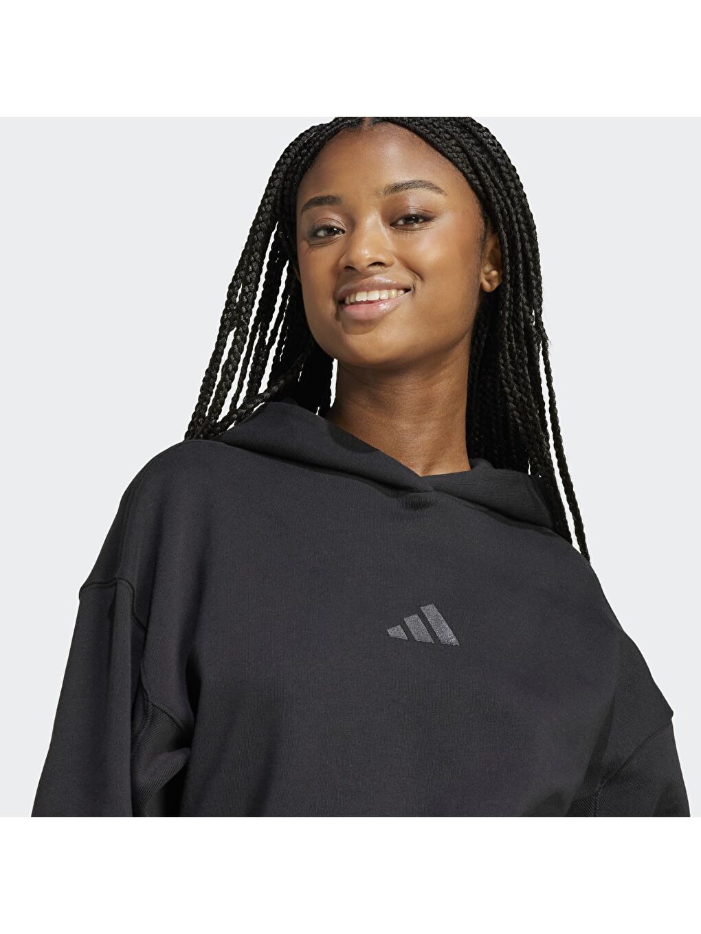 Adidas All Szn Kadın Siyah Kapüşonlu Hoodie - 1