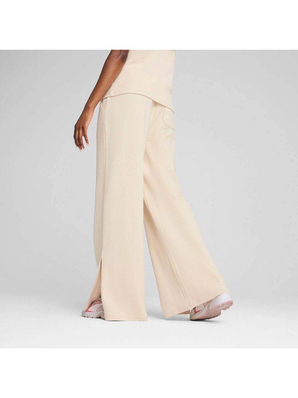 Beyaz HER Comfort Kadın Yüksek Bel Pantolon-2