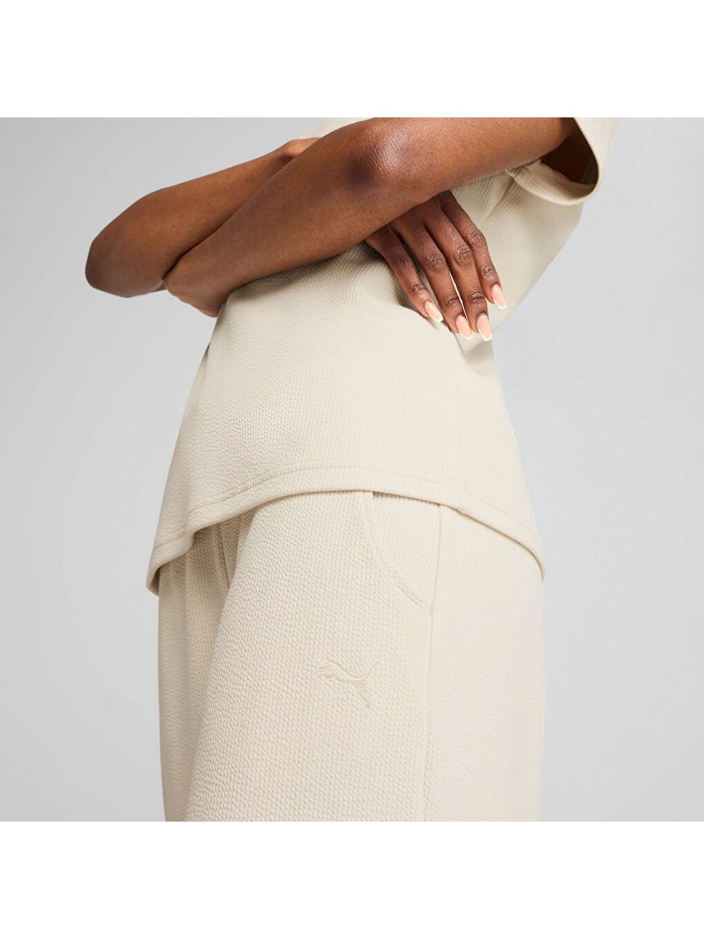 Beyaz HER Comfort Kadın Yüksek Bel Pantolon-4