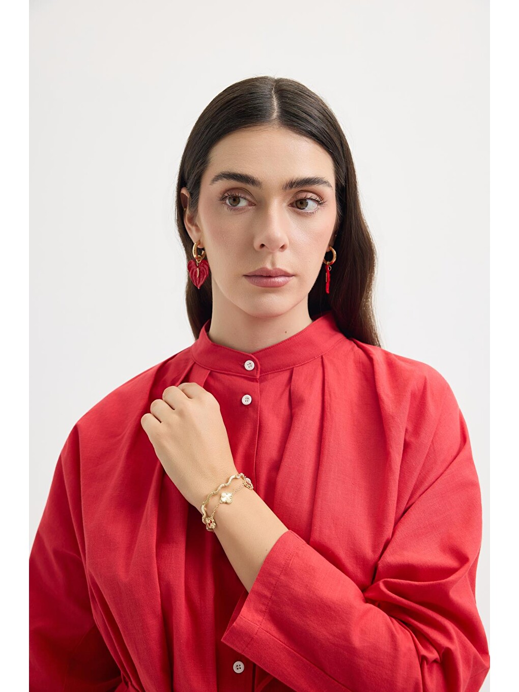 Sarı Küçük Yoncalı Bileklik Gold-1