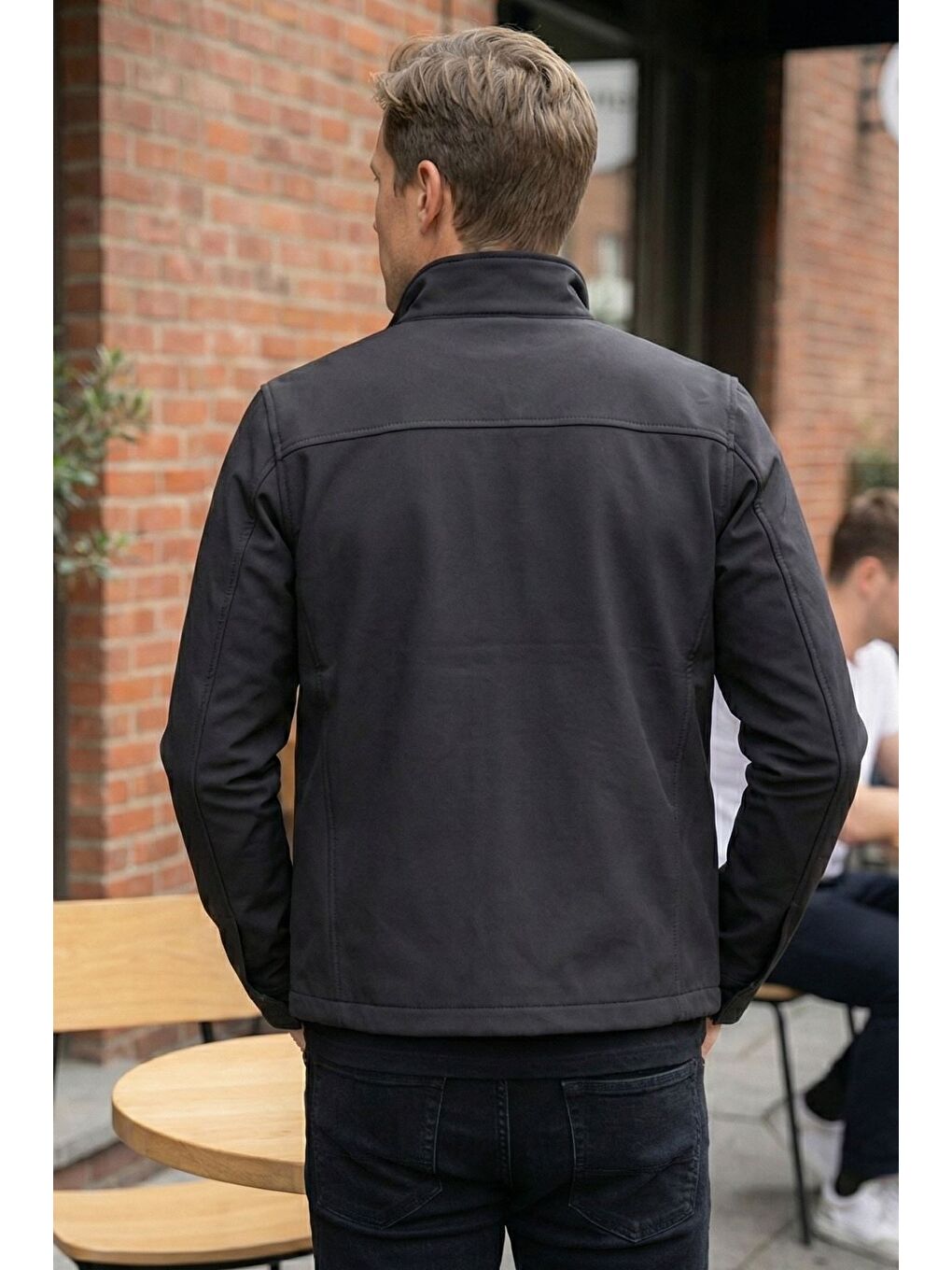 Antrasit Erkek Ön Fermuarlı Çift Cepli Mevsimlik Mont-1