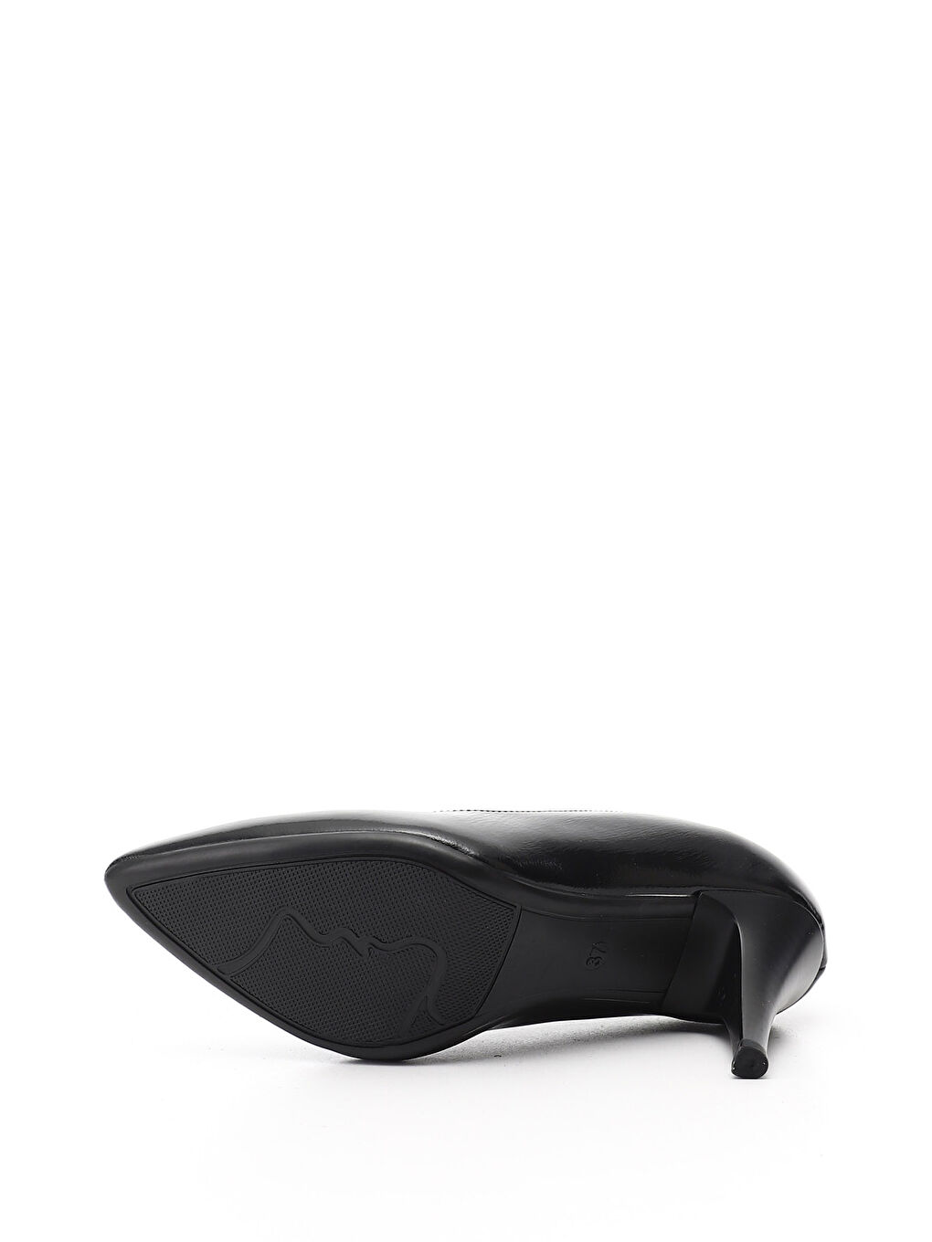 Siyah Kadın AÇIK SİYAH Sivri Burun İnce Topuklu Hakiki Deri Stiletto-3