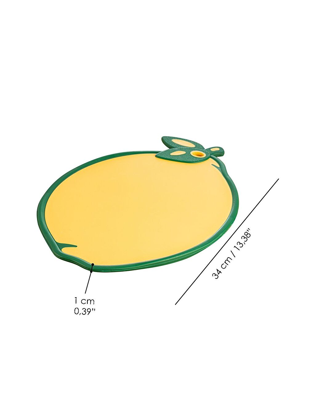 Sarı Meyve Sebze Kesme Doğrama Tahtası Meyve Şekilli Kesme Tahtası Esnek Kesim Tahtası Limon Motifli-4
