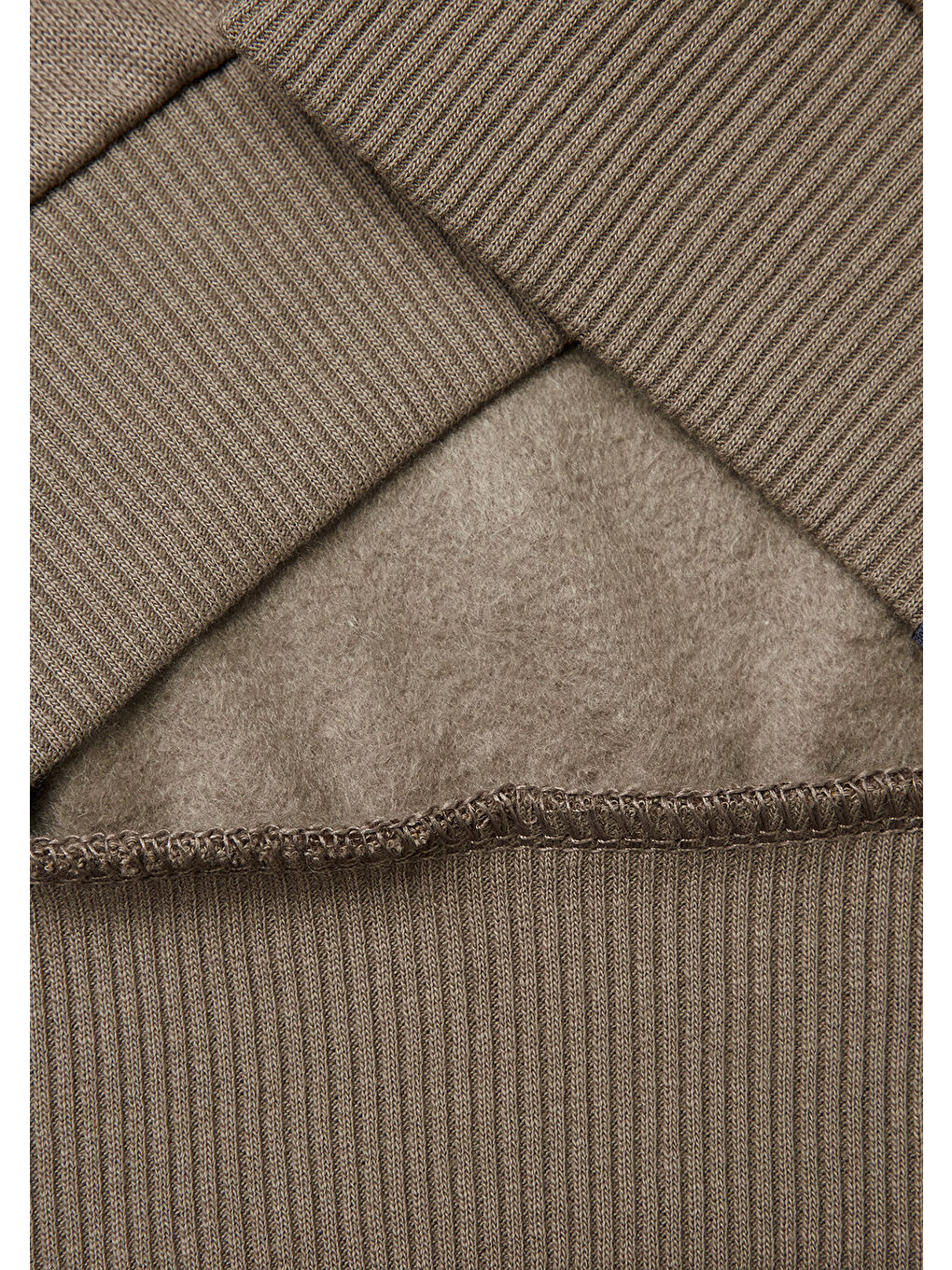 Erkek Çocuk Kahverengi Baskılı Ribanalı Bisiklet Yaka Regular Fit Sweatshirt-2