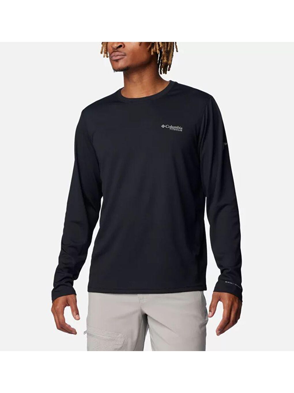 Siyah Summit Valley™ LS Crew Erkek Sweatshirt AO8179-010