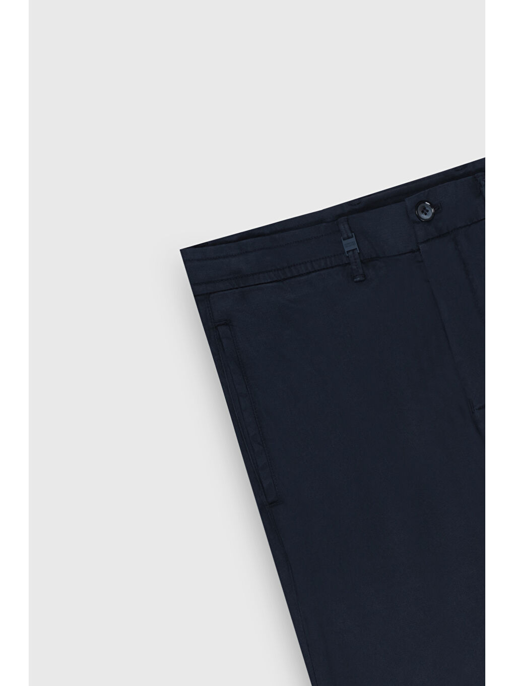 Erkek Lacivert Slim Fit Dar Kesim Beli Lastikli Kazayağı Desenli Yan Cep Esnek Klasik Pantolon-7