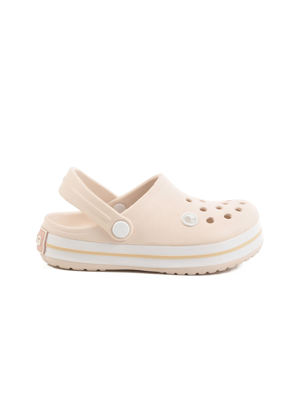 Ekru Eva Hafif Unisex Çocuk Sabo Terlik 214 F