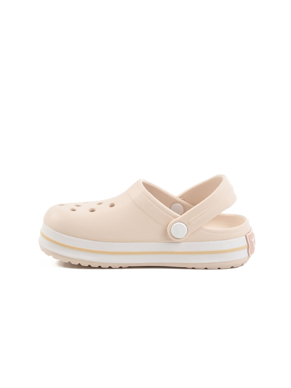 Ekru Eva Hafif Unisex Çocuk Sabo Terlik 214 F-1