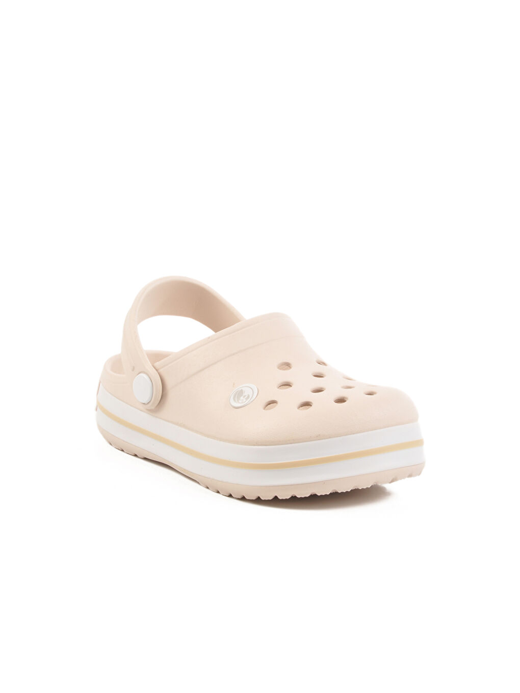 Ekru Eva Hafif Unisex Çocuk Sabo Terlik 214 F-2