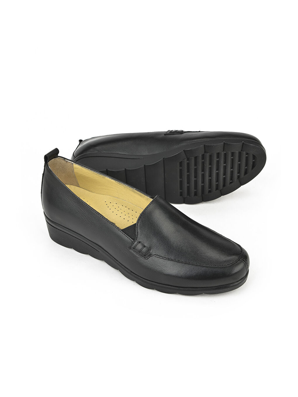 Kadın Hakiki Deri Günlük Ayakkabı 1411022Z2021 Siyah-1