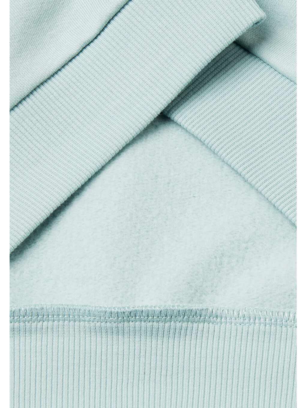 Kız Çocuk Su Yeşili Payet İşlemeli Nervürlü Regular Fit Kapüşonlu Sweatshirt-2