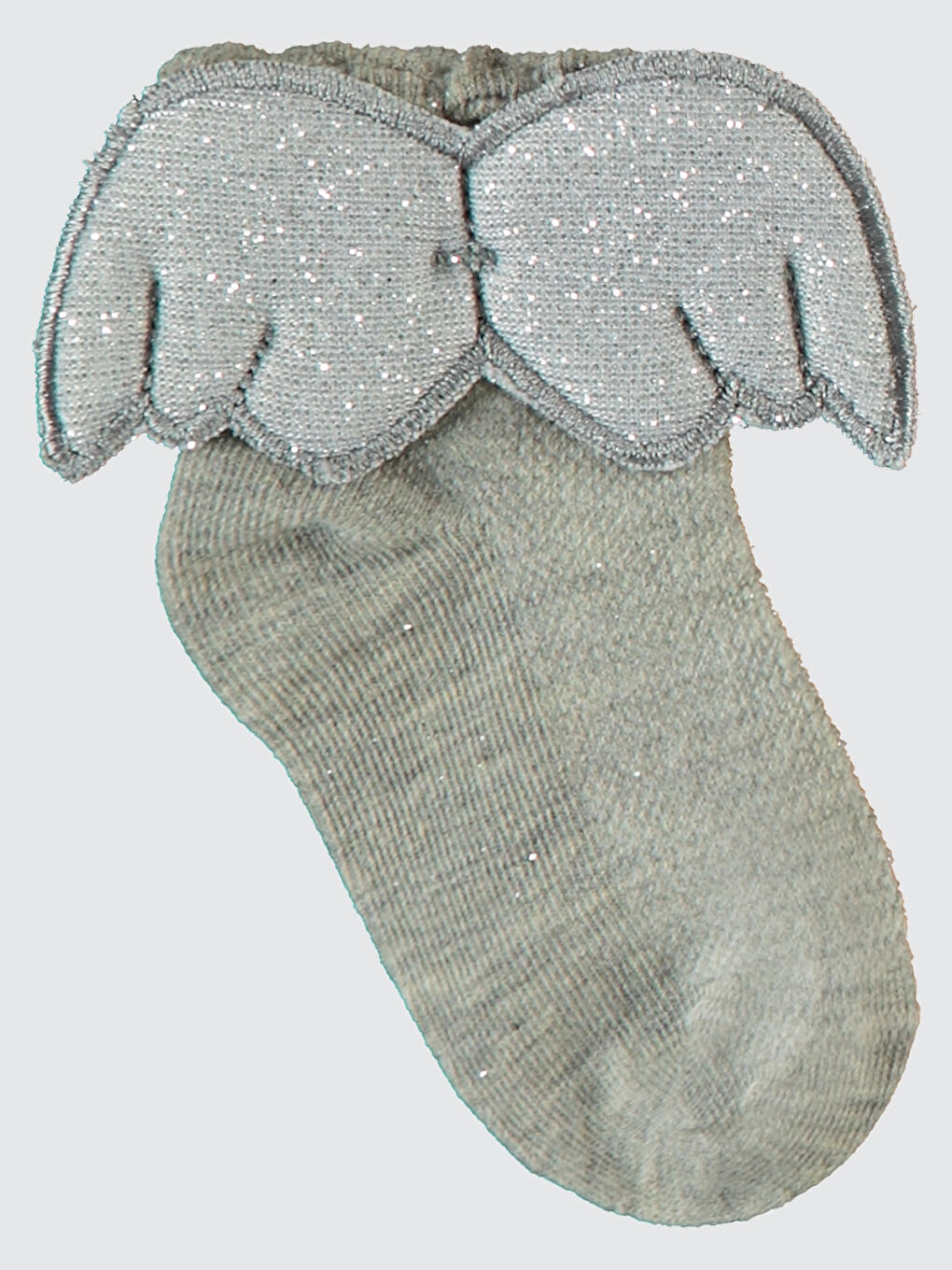 Girls Kız Çocuk Aksesuarlı Soket Çorap 3-11 Yaş Gri-2