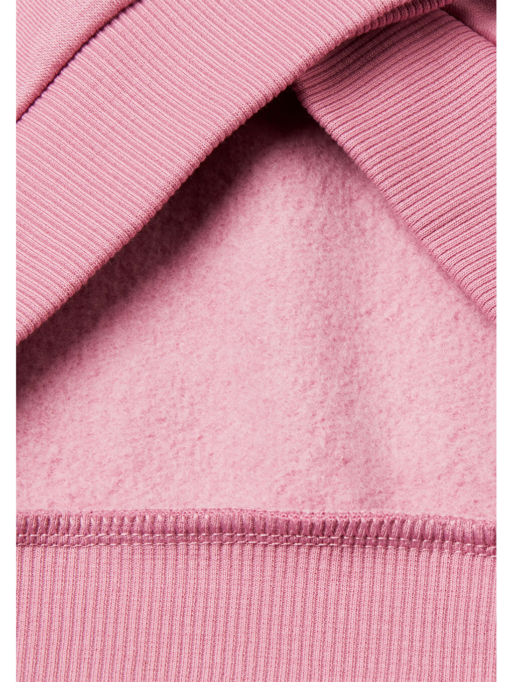 Pembe Kız Çocuk Gül Kurusu Payet İşlemeli Nervürlü Regular Fit Kapüşonlu Sweatshirt-2