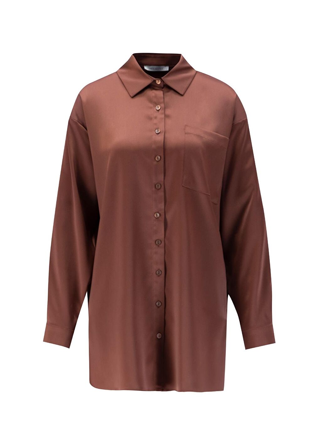 Kahverengi Basic Gömlek 24Kd9240 Acı Kahve-5