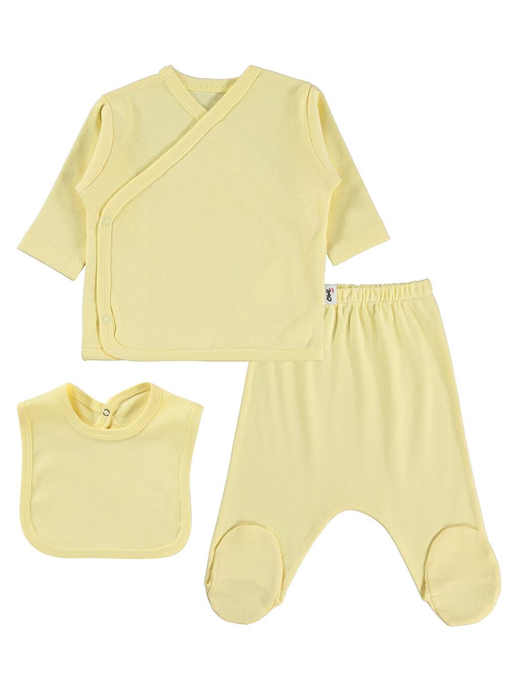Baby 3'Lü Basic Zıbın Takımları - Sarı 0-1 Ay