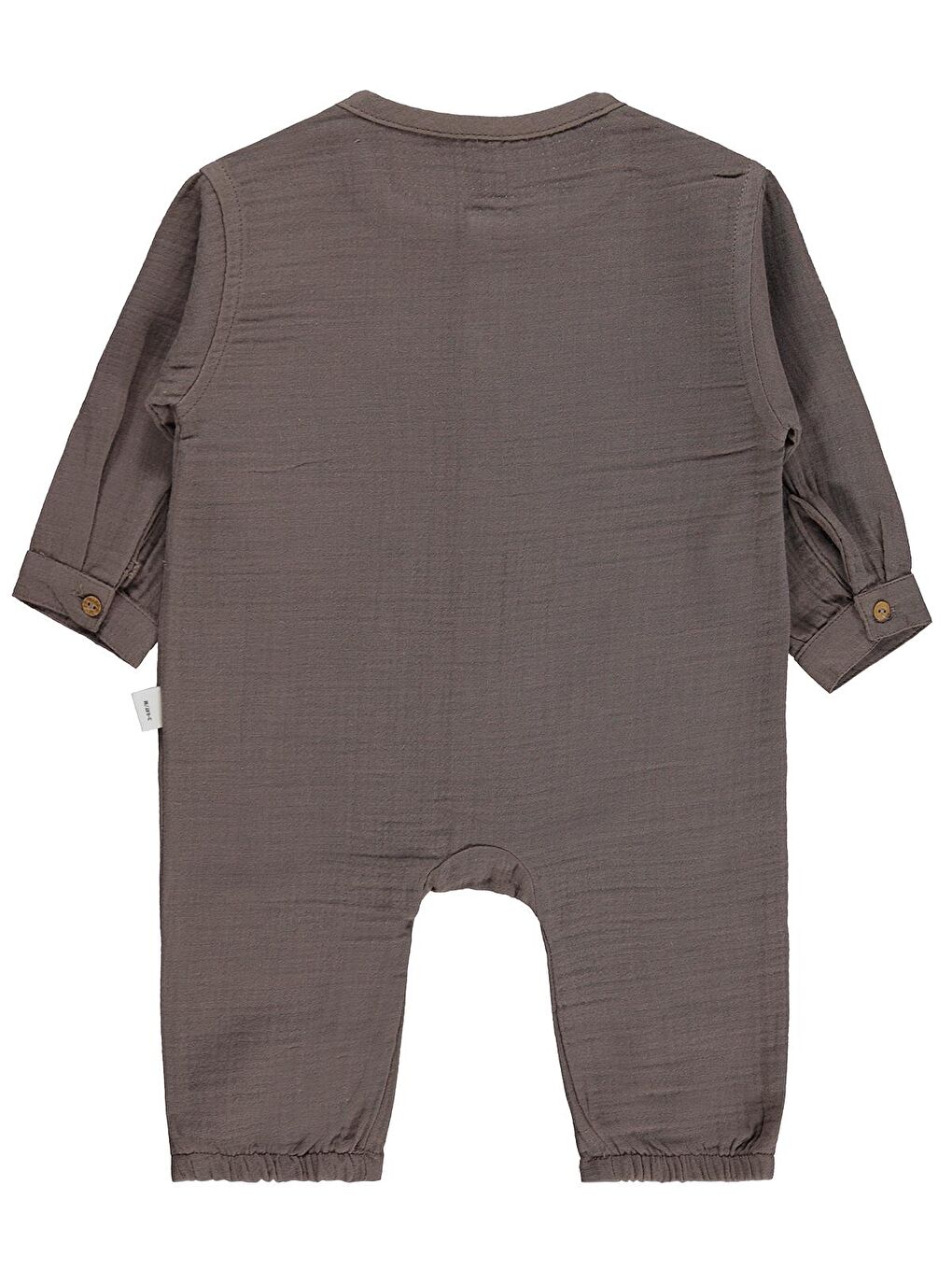 Baby Palmiye Nakışlı 3-12 Ay Tulum - Kahverengi 9-12 Ay-1