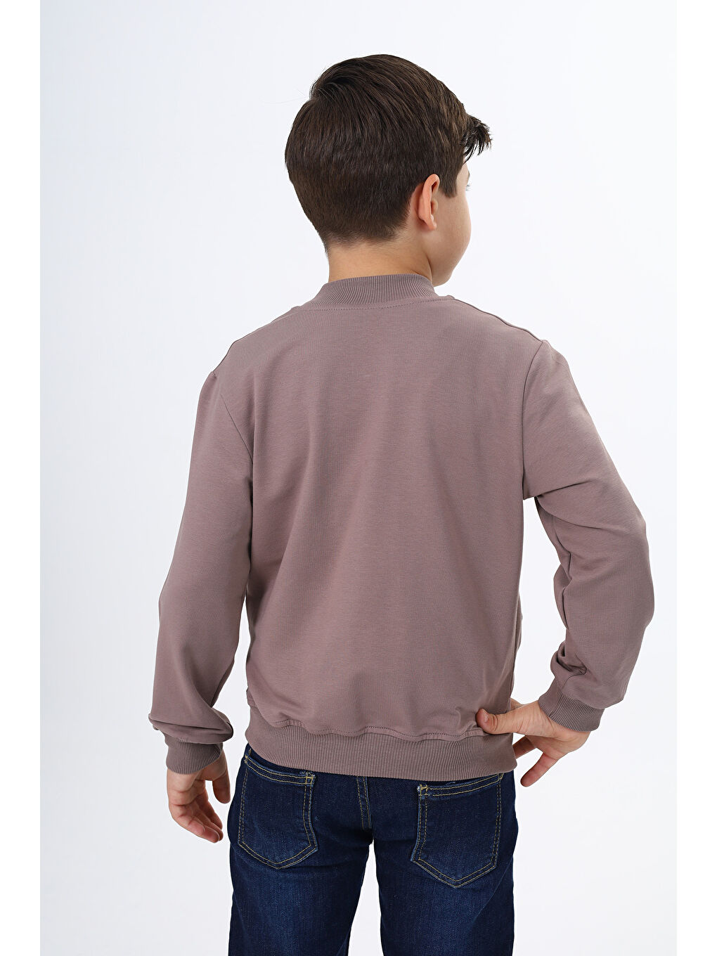 Kahverengi Erkek Çocuk Baskılı Hırka-4