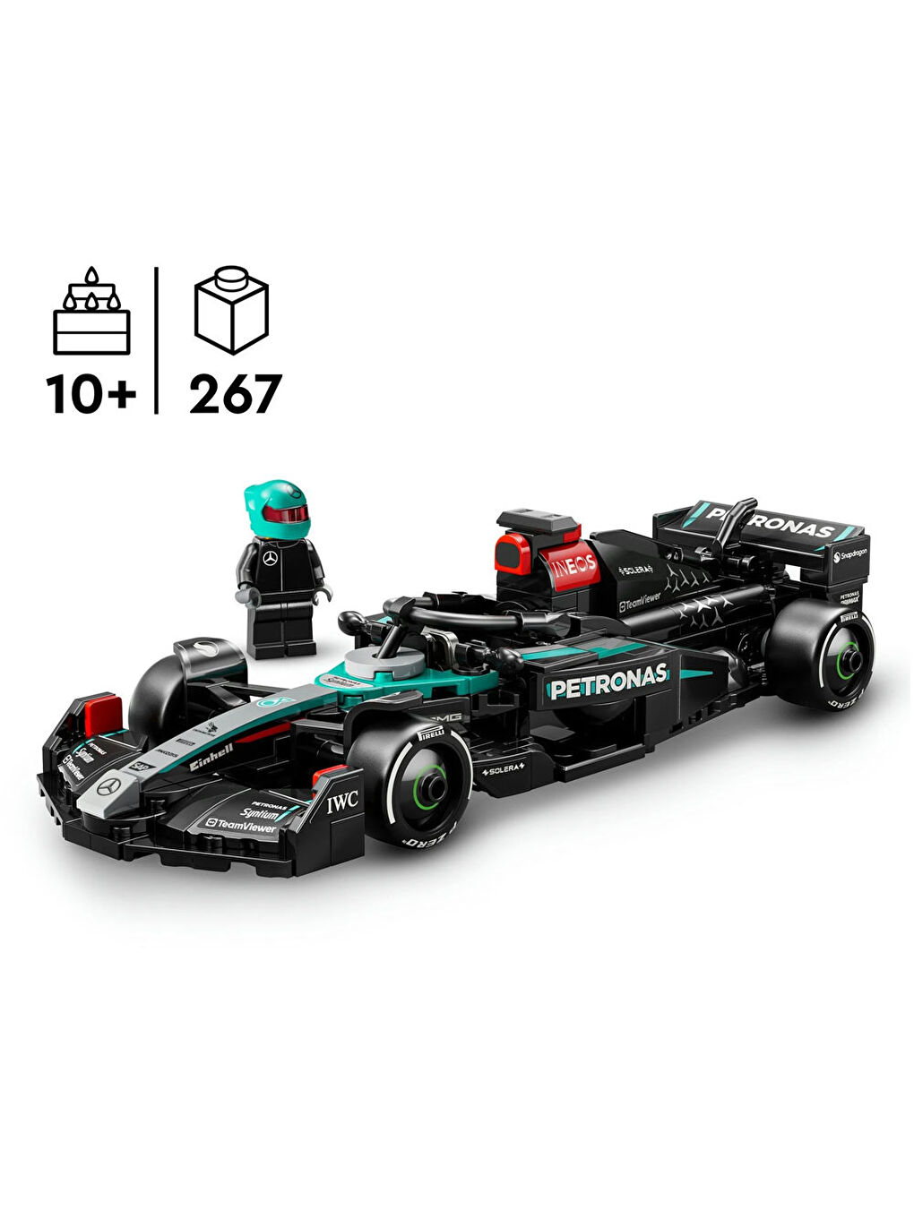 Speed Champions Mercedes-AMG F1 W15 Yarış Arabası 77244-3