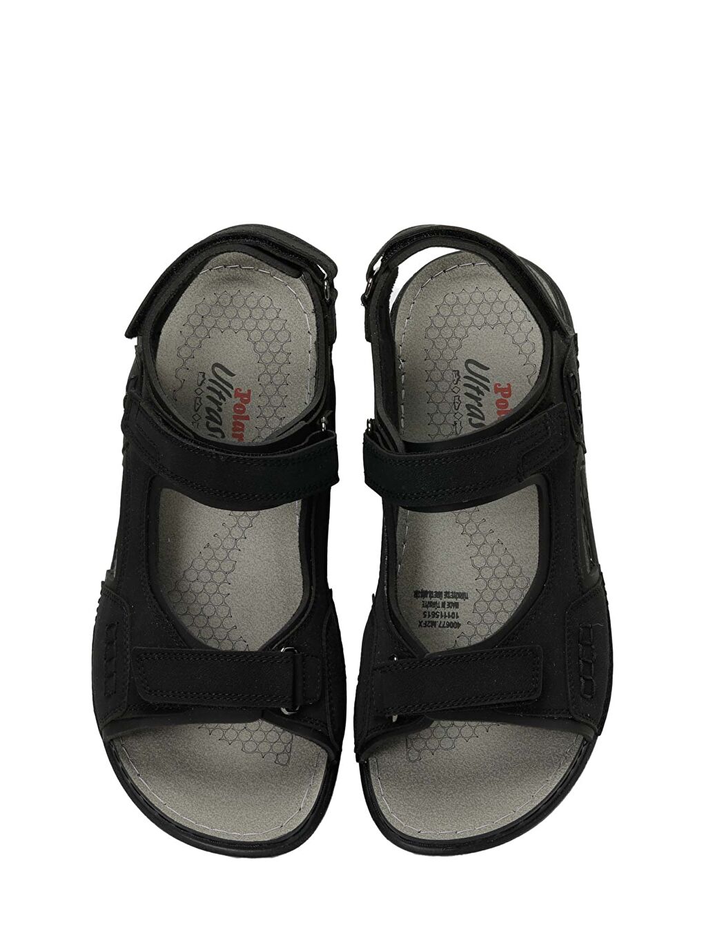 400677.M2FX Siyah Erkek Sandalet-3