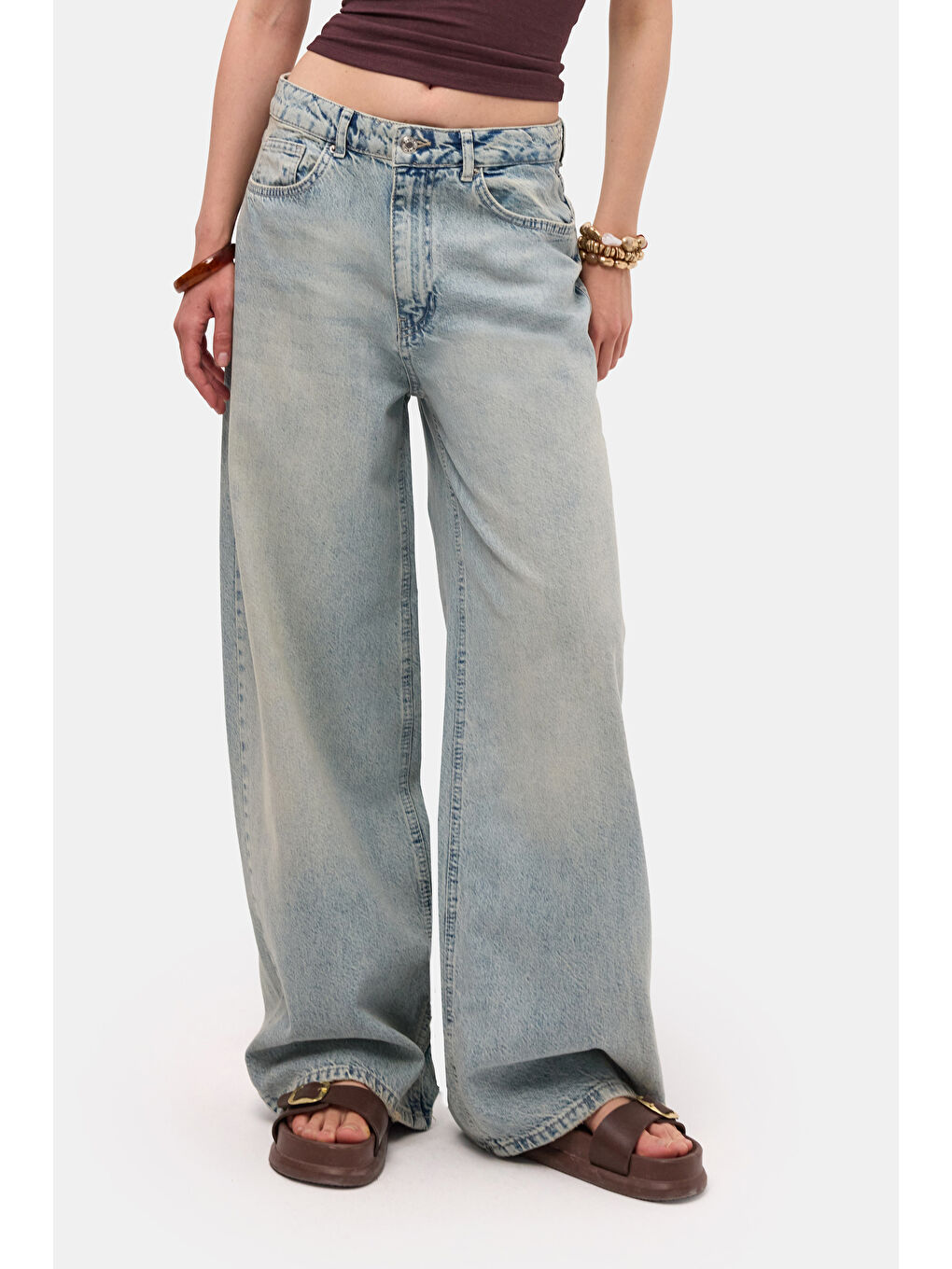 Mavi Kadın Jean Renk 4s6-32 Süper Baggy Fit %100 Pamuk Denim Jean