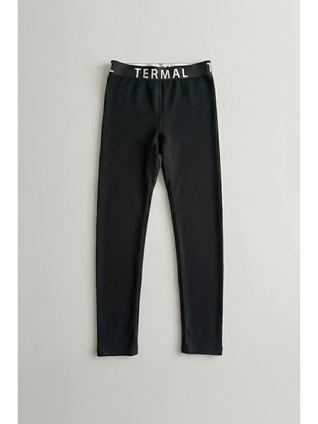 Siyah 3'lü set 100% esneyen Beli Lastikli Pamuklu Çocuk Termal İçlik-1