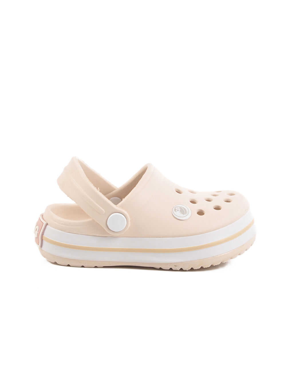 Ekru Eva Hafif Unisex Çocuk Sabo Terlik 214 P