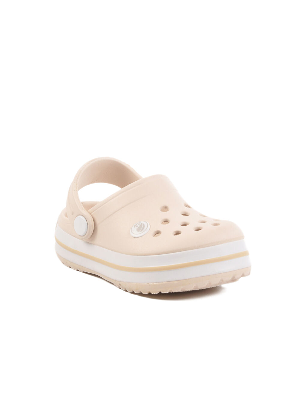 Ekru Eva Hafif Unisex Çocuk Sabo Terlik 214 P-2