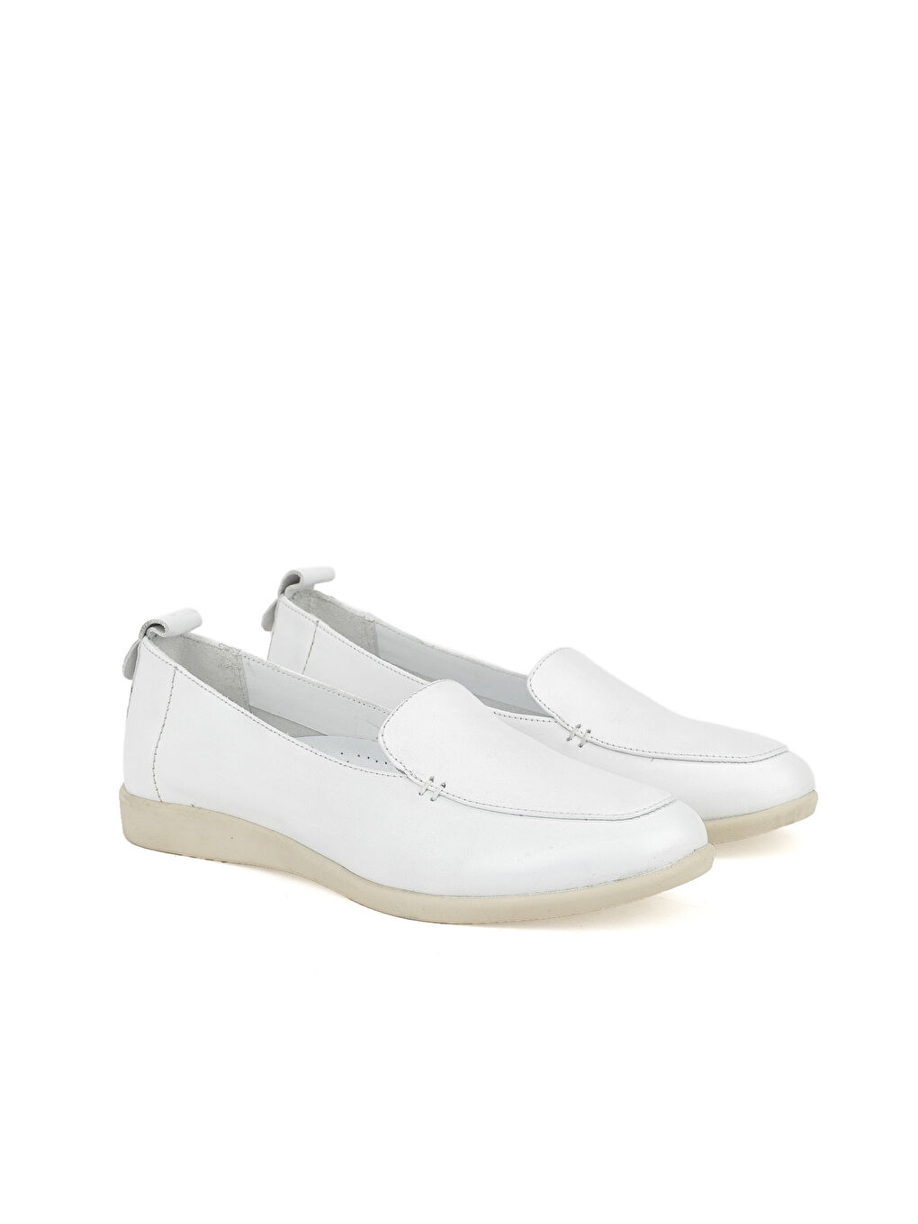 Kadın Hakiki Deri Günlük Ayakkabı 1411022Z2442 Beyaz-3