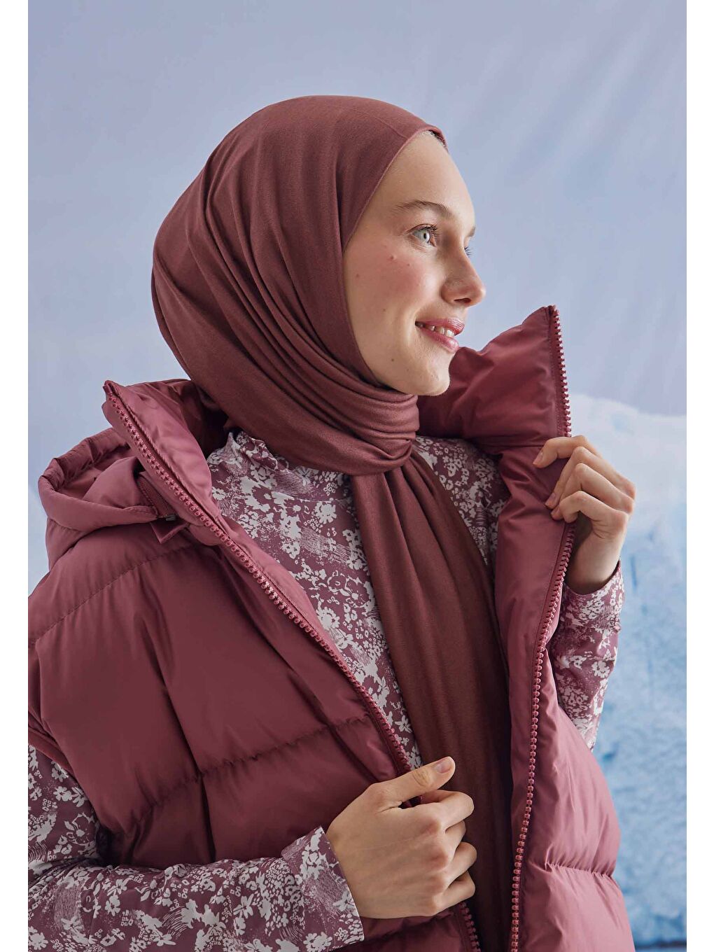 Penye Şal Gül Pembe-3