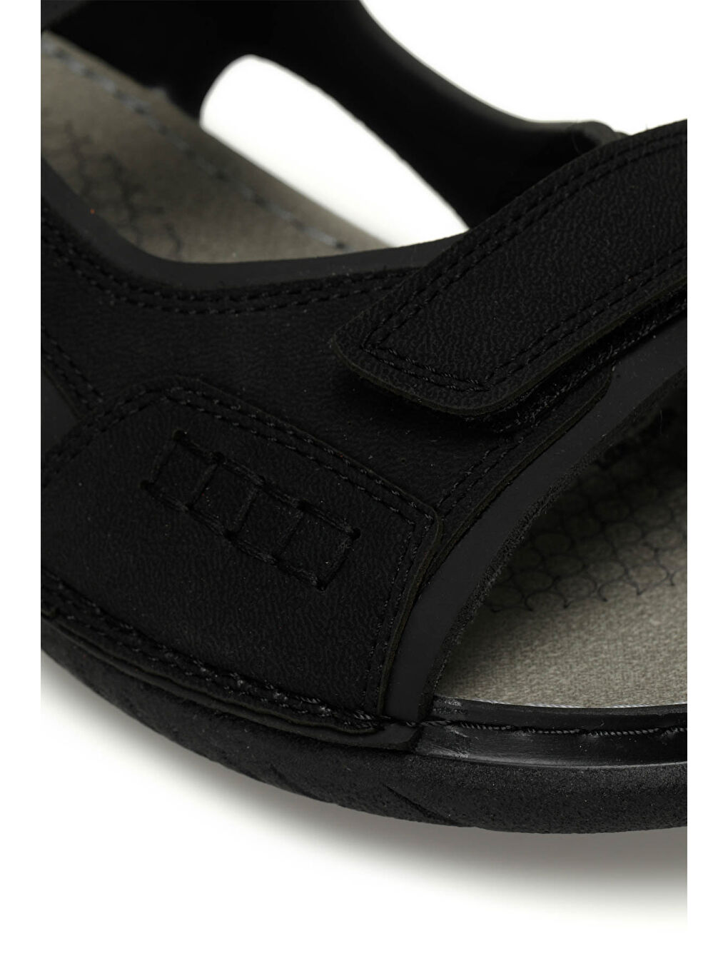 400677.M2FX Siyah Erkek Sandalet-6