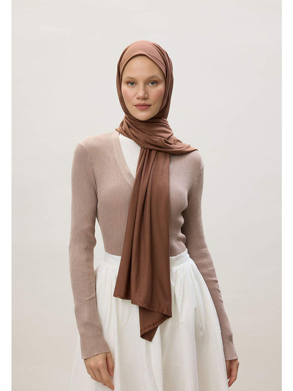 Kahverengi Penye Şal Acı Kahve-4